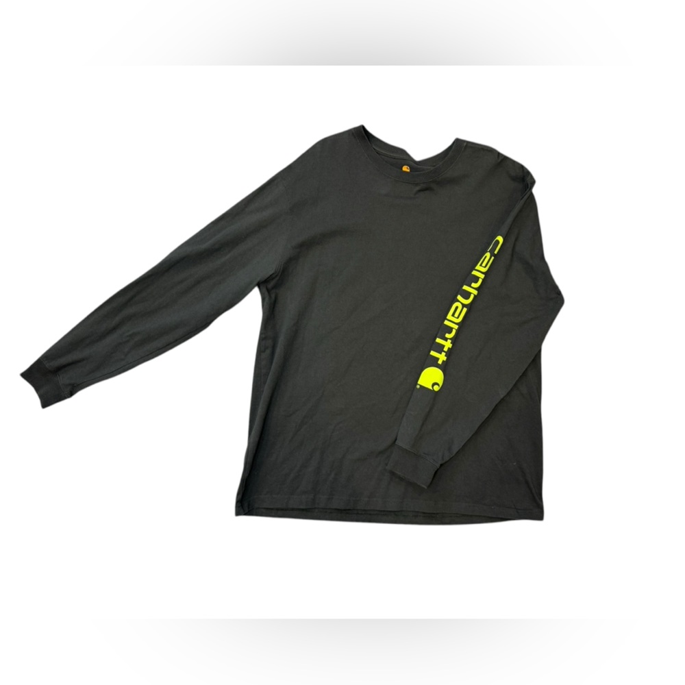 Carhartt Shirt Mens XL Dark gray/black Original Fit Cotton‎ Long Sleeve